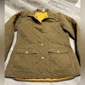 Duluth Trading Company Cortland Brown Quilted Button Up Jacket Womens Medium